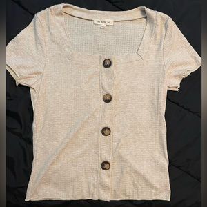 Size medium, I have not personally worn it but has been worn.